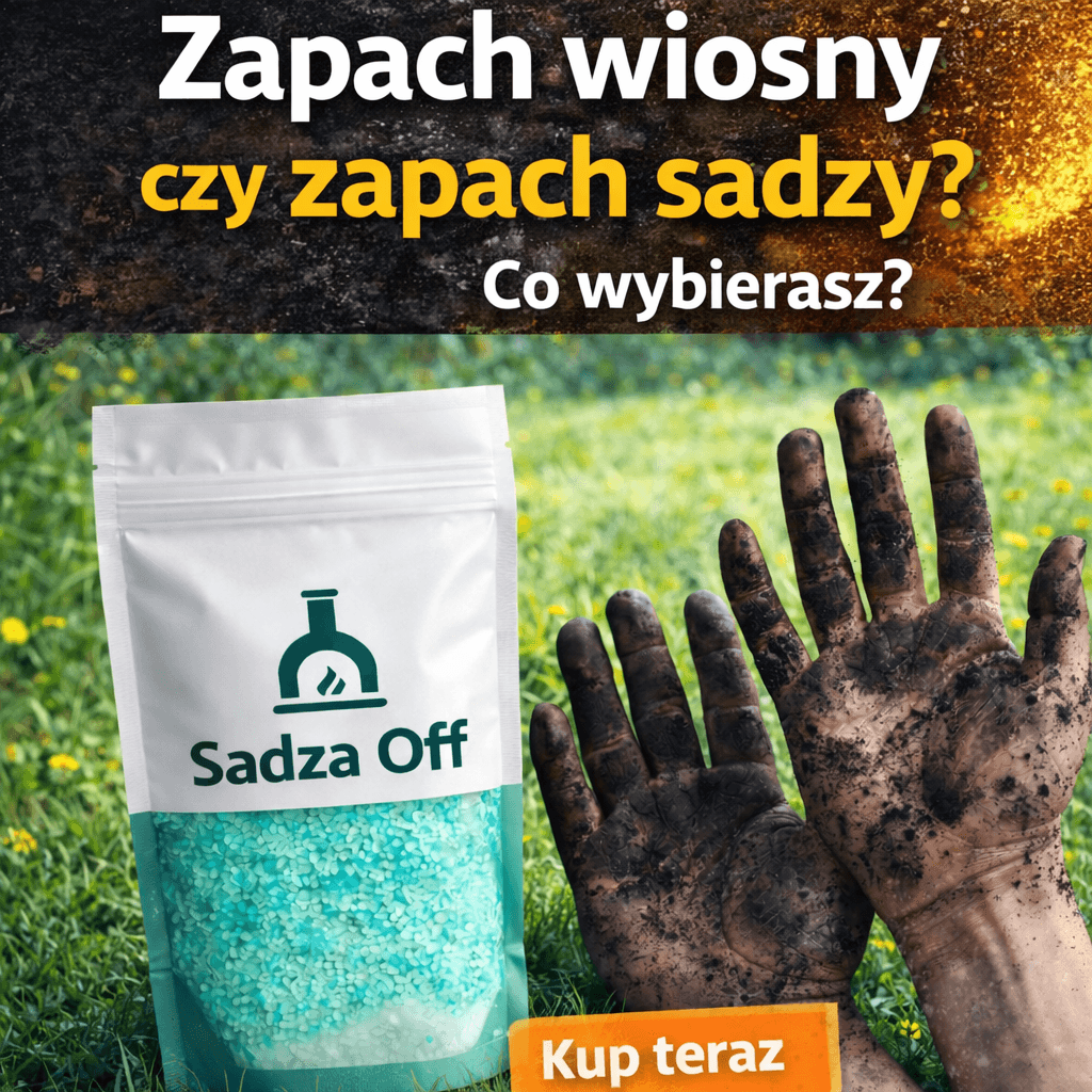 Sadza OFF - usuń sadzę z pieca i komina po zimie