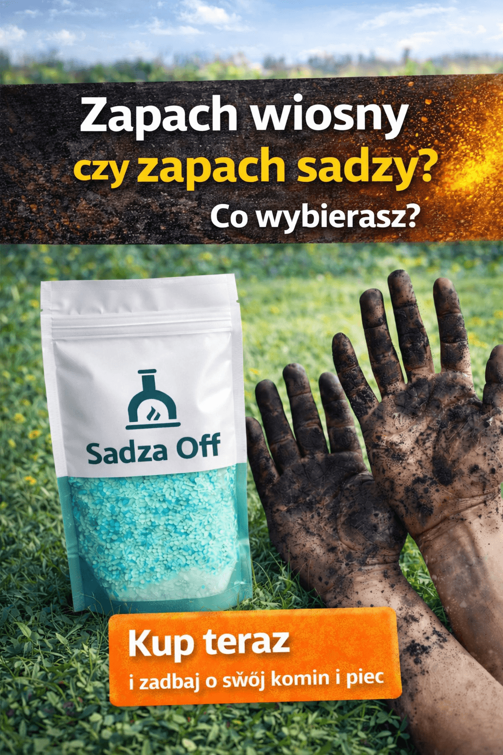 Sadza OFF - usuń sadzę z pieca i komina po zimie