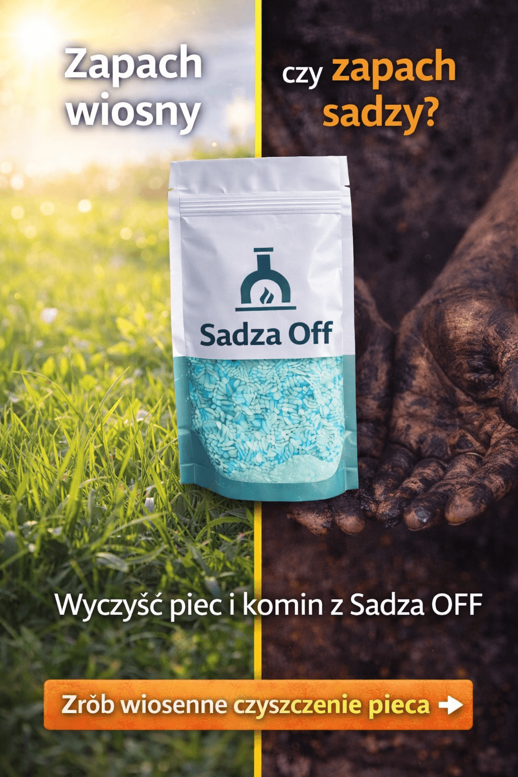 Sadza OFF - usuń sadzę z pieca i komina po zimie