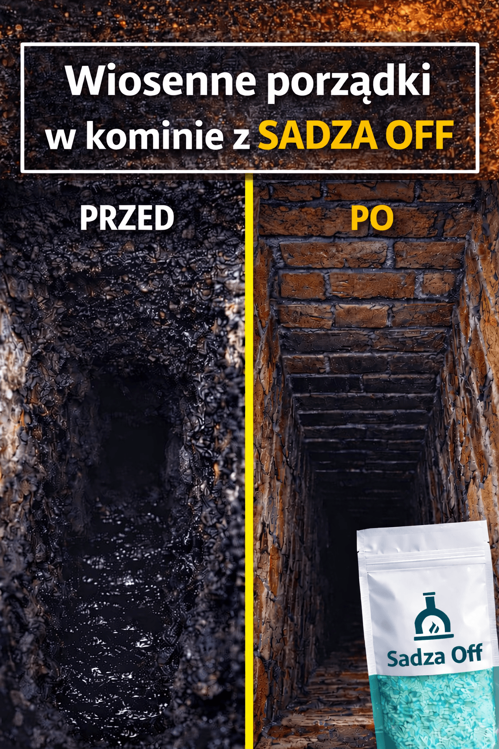 Sadza OFF - usuń sadzę z pieca i komina po zimie