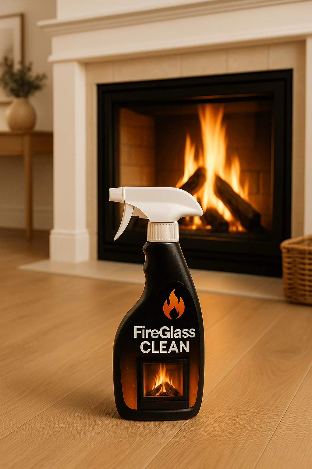 FireGlass Clean - Czystość i Błysk Twojej szyby kominkowej